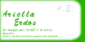 ariella erdos business card